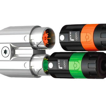 Stromversorgungs-Steckverbinder - IC AUTOMATION - gerade Ausführung / Push-Pull / für Sensor