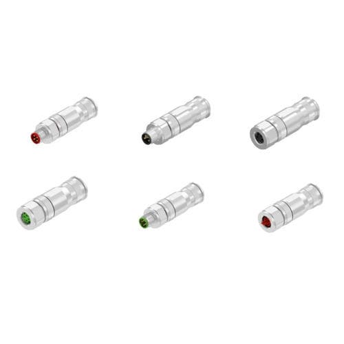 Elektrischer Steckverbinder / M8 - IC AUTOMATION - Ethernet / gerade Ausführung / rechtwinkelig