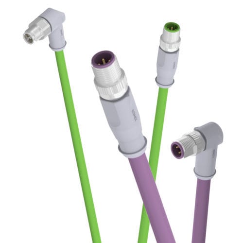 Umspritzter elektrischer Steckverbinder - IC AUTOMATION - Ethernet / gerade Ausführung / rechtwinkelig