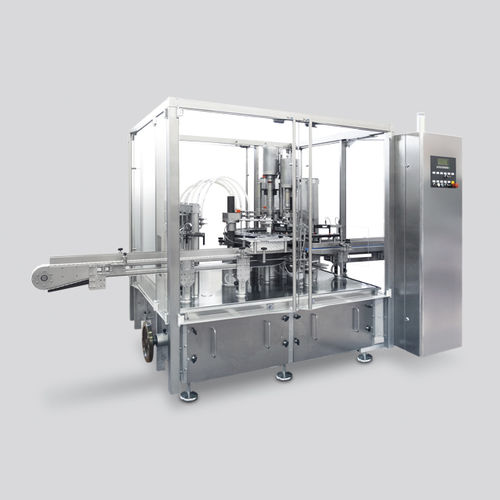 Automatische Füll- und Verschließmaschine - LA - CAM - für Pharmaprodukte / für kosmetische Cremes / Monoblock