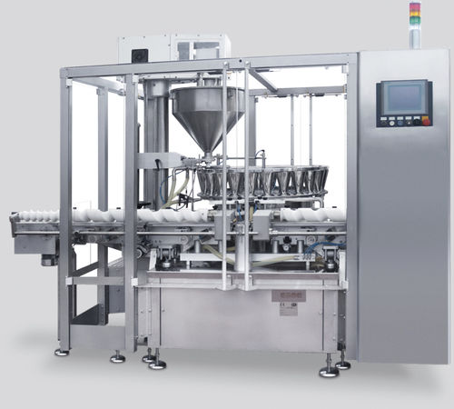 Verpackungsmaschine und Abfüllanlage / für Pulver - D100 - CAM - für Flaschen