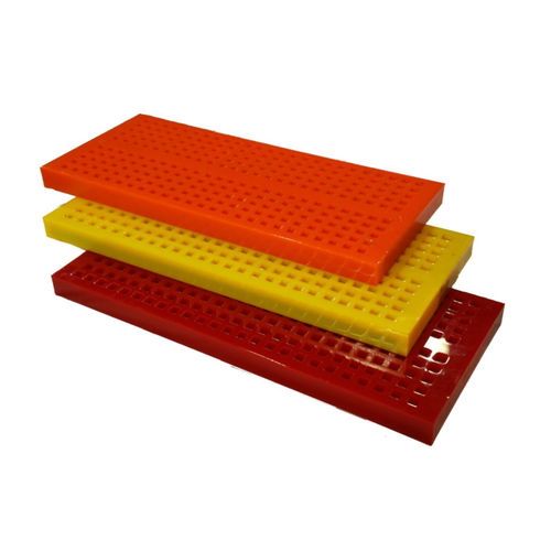 Polyurethan-Siebblech - Thejo Engineering Ltd - Gummi / perforiert