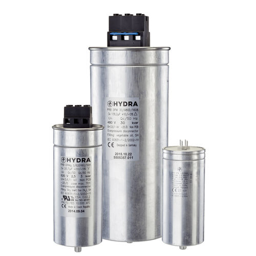 PFC-Kondensator - PRB series - HYDRA a.s - metallisierte Polypropylenfolie / Aluminium / zylindrisch