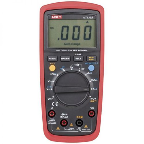 Digitales Multimeter - UT139A - Erko - tragbar / 600 V / 10 A