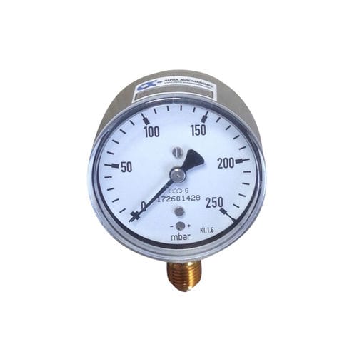Manometer mit Zifferblatt-Anzeige - MS - ALPHA AUTOMATISMES Sarl - Gewinde / Edelstahl / Rohrfeder