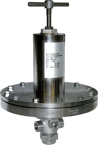 Gasdruckregler - R74 - ALPHA AUTOMATISMES Sarl - für Druckluft / für neutrale Gase / Membran