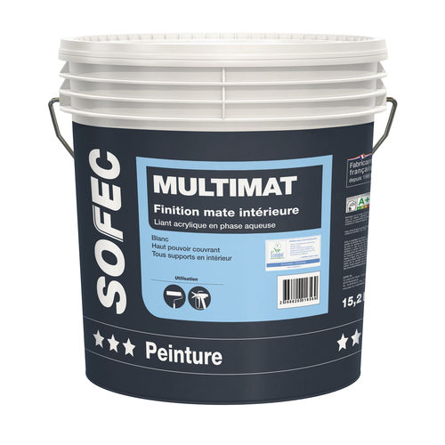 Endfarbe - Multimat - Sofec - flüssig / Acryl / für Gebäudetechnik
