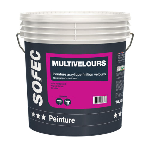 Endfarbe - Multivelours - Sofec - flüssig / Acryl / für Gebäudetechnik