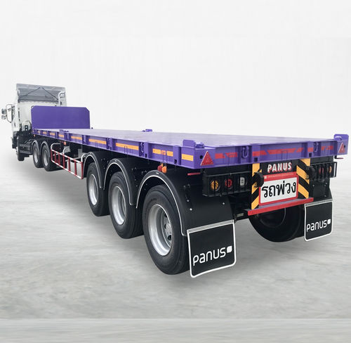 Plattform-Sattelauflieger - PS3-SF1250M - Panus Assembly - für Containertransport / für Zement / 3-Achsen