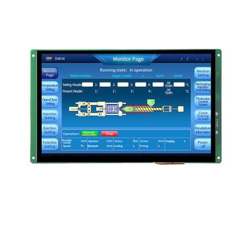 10,1"-Displaymodul - DMT12800T101_36WTC - Beijing DWIN Technology Co., Ltd. - TFT LCD / IPS / mit kapazitivem Touchscreen