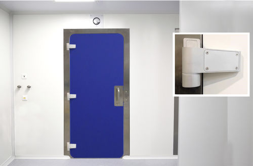 Tor für Reinraum - ALBIAN GROUP - mit Scharnier / Aluminium / Edelstahl