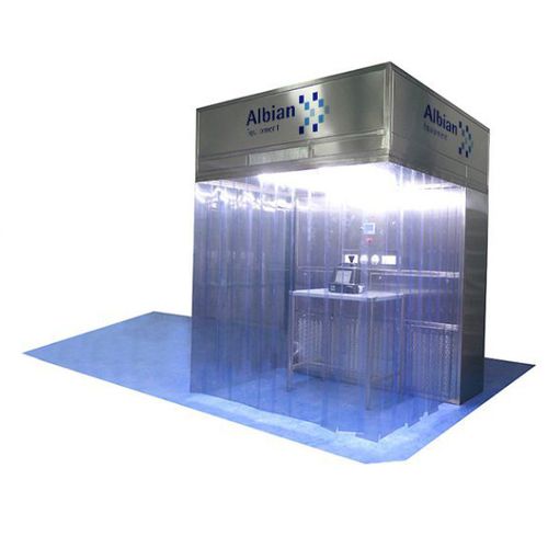 Schutzkabine - CFL PN  - ALBIAN GROUP - vertikaler Laminar-Flow / Edelstahl / LED