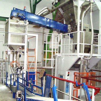Verpackungsanlage für Pulverdünger - Technowagy Ltd