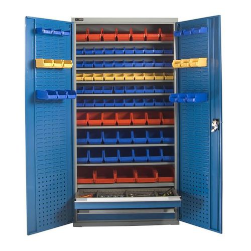Werkstattschrank - FJ-4008 - ChengDu SanJi Technology Co.,LTD - bodenstehend / Fachböden / doppeltürig