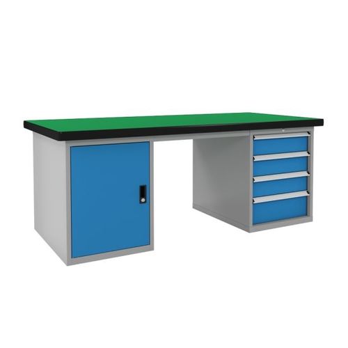 Edelstahl-Werkbank - FZ-1060 - ChengDu SanJi Technology Co.,LTD - mit Schublade / modular