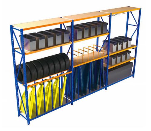 Warenlager-Regal - ChengDu SanJi Technology Co.,LTD - Fachboden / für Reifen / Metall