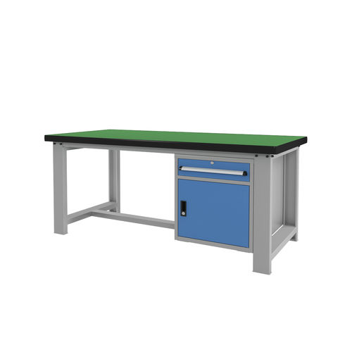 Stahl-Werkbank - FZ-1052 - ChengDu SanJi Technology Co.,LTD - mit Schublade / mit Tür
