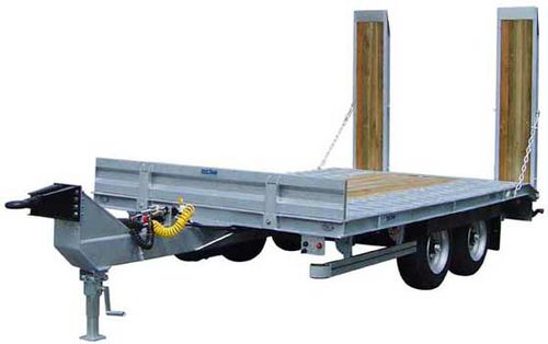 Baumaschinentransporter-Anhänger - PE 46  FA series  - ECIM Remorques - für Industriematerial / Baustellen / für Fahrzeuge