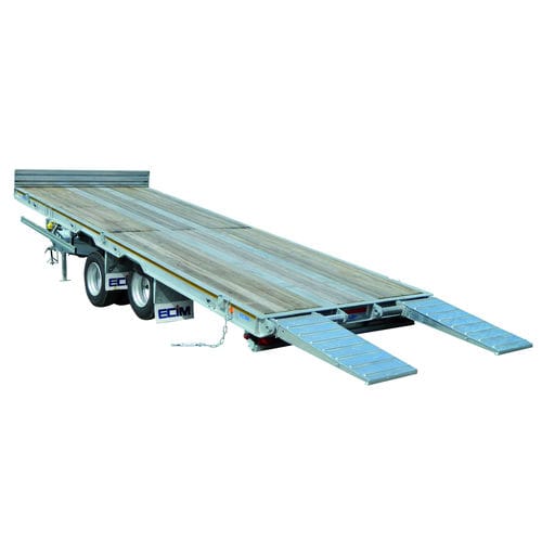 Baumaschinentransporter-Anhänger - PE.70 B FA - ECIM Remorques - für Industriematerial / Baustellen / für Fahrzeuge