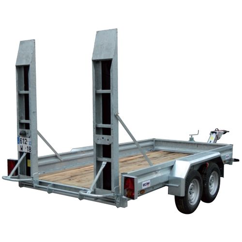 Baumaschinentransporter-Anhänger - PE Classic - ECIM Remorques - für Industriematerial / Baustellen / für Fahrzeuge