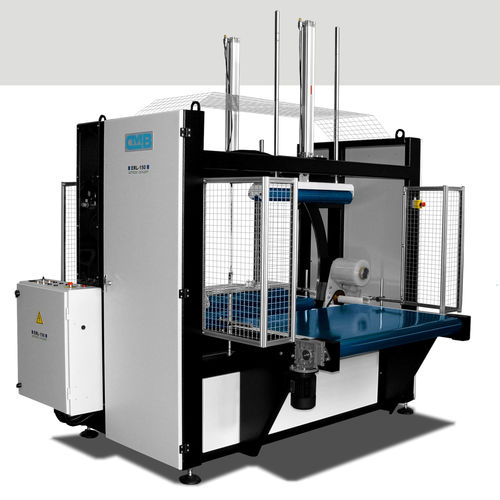 Stretchwickler mit Drehring - ERL-150-EXPRESS - CONSTRUCCIONES METÁLICAS J BARBERAN, SA - automatisch / für große Produkte / zur Lagerung großvolumiger Produkte