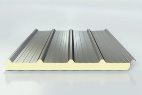 Polyurethankern-Sandwichplatte - Shandong Wiskind Steel Building Stock Co., Ltd. - mit Stahldeckblech / für Abdeckung / für Fassadenverkleidung