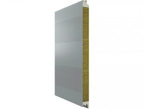 Steinwollekern-Sandwichplatte - Shandong Wiskind Steel Building Stock Co., Ltd. - mit Stahldeckblech / für Wand / schalldämmend