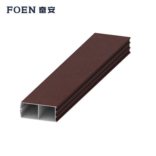 Profil / anodisiertes Aluminium - FA022 - Fujian Fen'an Aluminium Co., Ltd. - Edelstahl / rechteckig / rahmen
