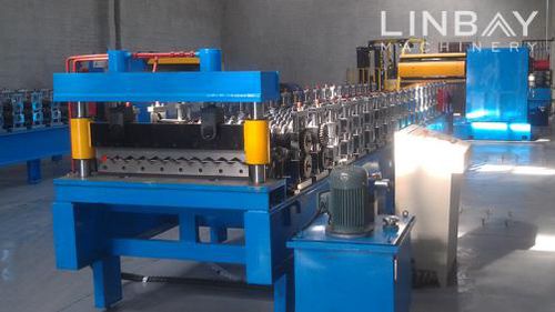 Profiliermaschine für Stahlsilos - WUXI LINBAY MACHINERY CO.,LTD - automatisch / Stanzen / mit Ausschneidefunktion