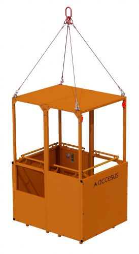 Plattform für Hubanwendungen - CG600 - ACCESUS - hängend / Bedienertür / für Baustellen