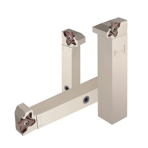 Ein- und Abstechwerkzeug / Wendeplatten - QUAD-RUSH - TAEGU TEC España - mit Hochdruck-Kühlflüssigkeit