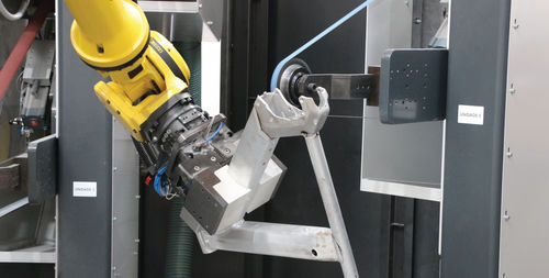 Roboterzelle für Materialumschlag - Motofil - Polier
