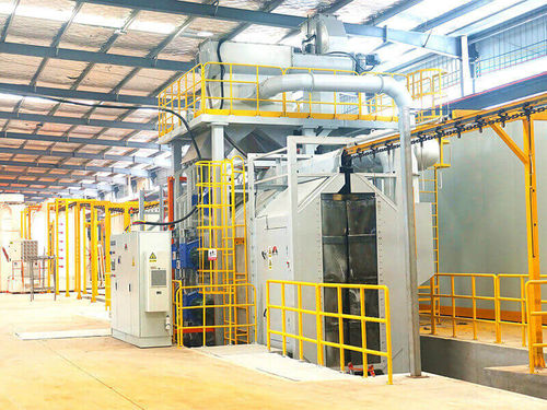 Hängebahn-Strahlanlage - MCT series - MAYFLAY Machinery (Huizhou) Co., Ltd. - Turbinen / für Metall / automatisch