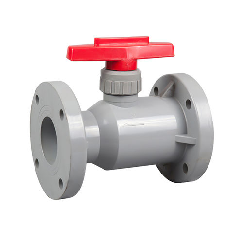 Kugelventil - Q41F-10S - Ningbo Baodi Plastic Valve Co., Ltd. - manuell / Flansch / gerade