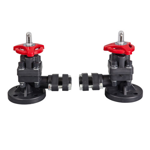 Niveauanzeiger für Flüssigkeiten - Ningbo Baodi Plastic Valve Co., Ltd. - Bypass / Flansch / Kunststoff