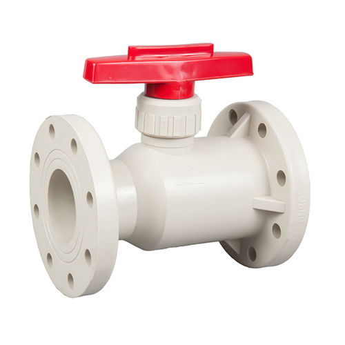 Kugelventil - Q41F-10S - Ningbo Baodi Plastic Valve Co., Ltd. - manuell / Steuerung / Flansch
