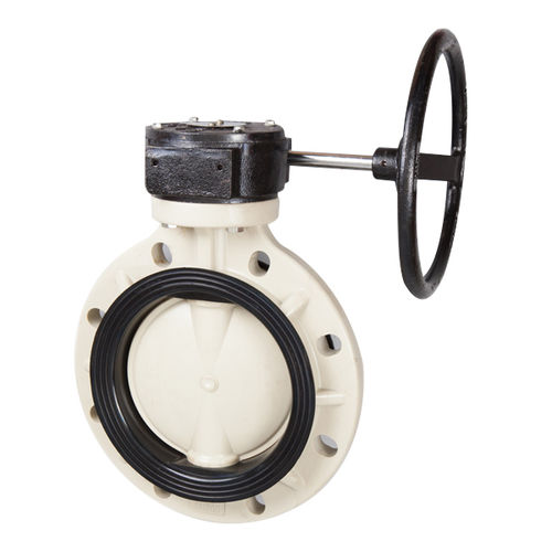 Absperrklappe - Ningbo Baodi Plastic Valve Co., Ltd. - mit Handrad / Steuerung / für Chemikalien