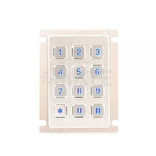 Nummernblock / 12 Tasten - MKA-34-NL-MX - MATE TECHNOLOGY SHENZHEN LIMITED - einbaufähig / Edelstahl / IP67