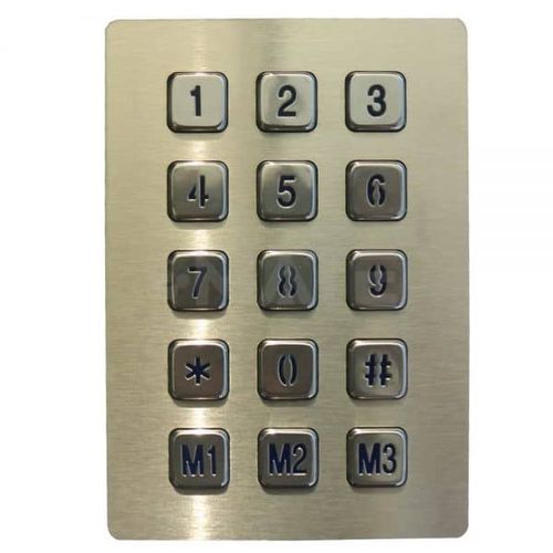 Nummernblock / 15 Tasten - MKA-35-NL-MX  - MATE TECHNOLOGY SHENZHEN LIMITED - einbaufähig / IP65 / wasserdicht