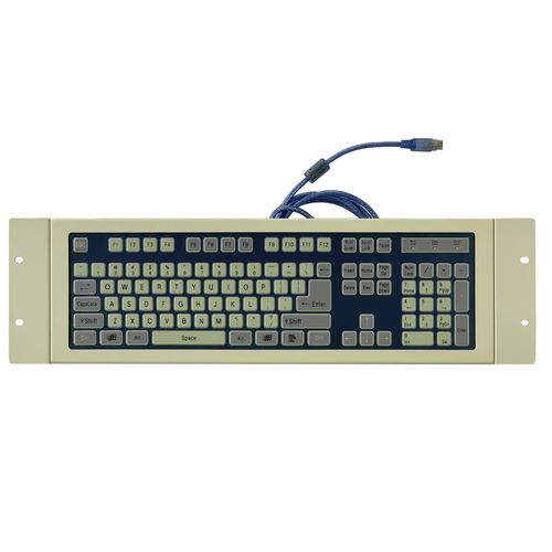 Einbaufähige Tastatur - MKC-105-N - MATE TECHNOLOGY SHENZHEN LIMITED - mit mechanischen Tasten / Membran / 105 Tasten