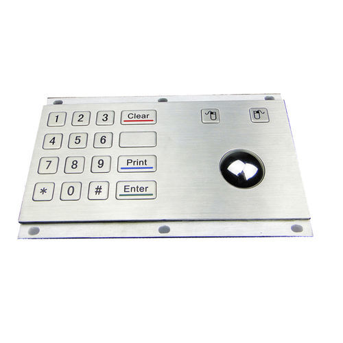 Nummernblock / 16 Tasten - MKA-18-B - MATE TECHNOLOGY SHENZHEN LIMITED - einbaufähig / mit mechanischen Tasten / Edelstahl