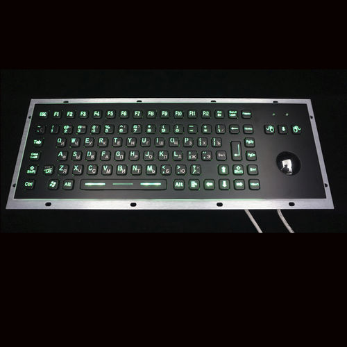 Einbaufähige Tastatur - MKA-89-BLBF - MATE TECHNOLOGY SHENZHEN LIMITED - mit mechanischen Tasten / 103 Tasten / Trackball