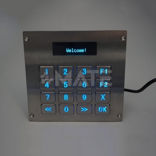 Nummernblock mit LCD-Anzeige - MKA-44N-VFD - MATE TECHNOLOGY SHENZHEN LIMITED - 16 Tasten / einbaufähig / Metall