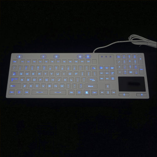 Flüssigkeitsdichte Tastatur - MKB-107-PNLM - MATE TECHNOLOGY SHENZHEN LIMITED - Desktop / mit mechanischen Tasten / 2 Maustasten