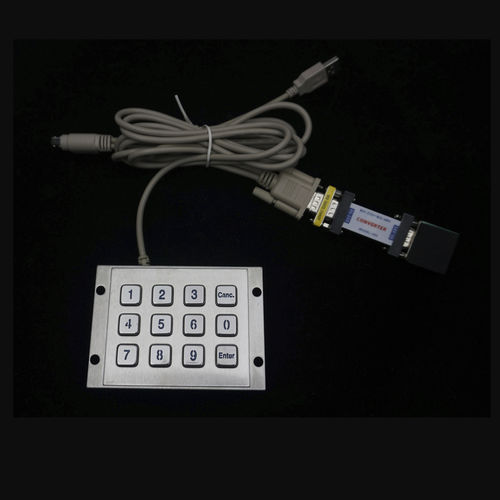 Nummernblock / 12 Tasten - MKA-12-NL-V2 - MATE TECHNOLOGY SHENZHEN LIMITED - einbaufähig / Edelstahl / RS-232