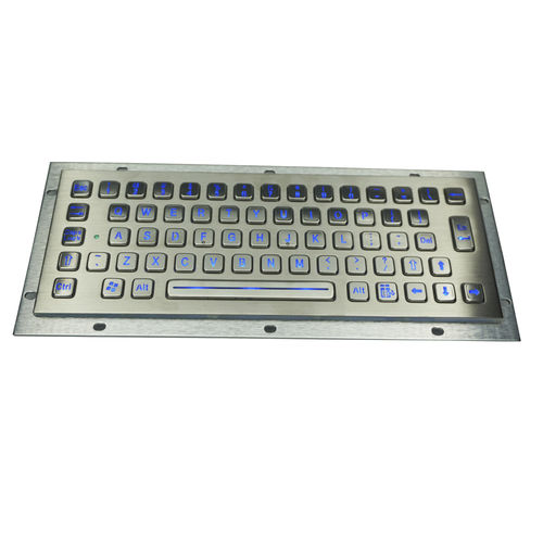 Einbaufähige Tastatur - MKA-65-L - MATE TECHNOLOGY SHENZHEN LIMITED - mit mechanischen Tasten / 65 Tasten / für Schalttafel