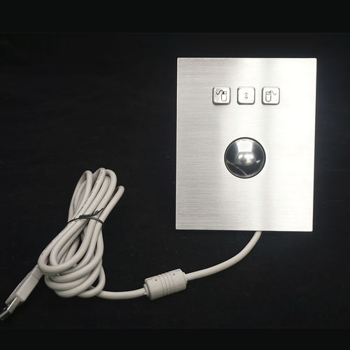 Edelstahl-Trackball - MKA-01-BT - MATE TECHNOLOGY SHENZHEN LIMITED - mechanisch / einbaufähig / 38 mm