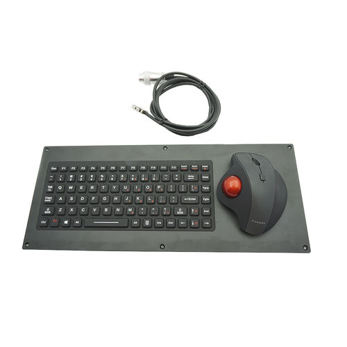 Einbaufähige Tastatur - MKB-86-L-B - MATE TECHNOLOGY SHENZHEN LIMITED - kapazitiv / 86 Tasten / Trackball