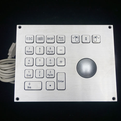Nummernblock / 18 Tasten - MKA-18-BN - MATE TECHNOLOGY SHENZHEN LIMITED - einbaufähig / mit mechanischen Tasten / Aluminium