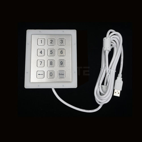 Nummernblock / 12 Tasten - MKA-12N-V1 - MATE TECHNOLOGY SHENZHEN LIMITED - einbaufähig / Metall / IP65